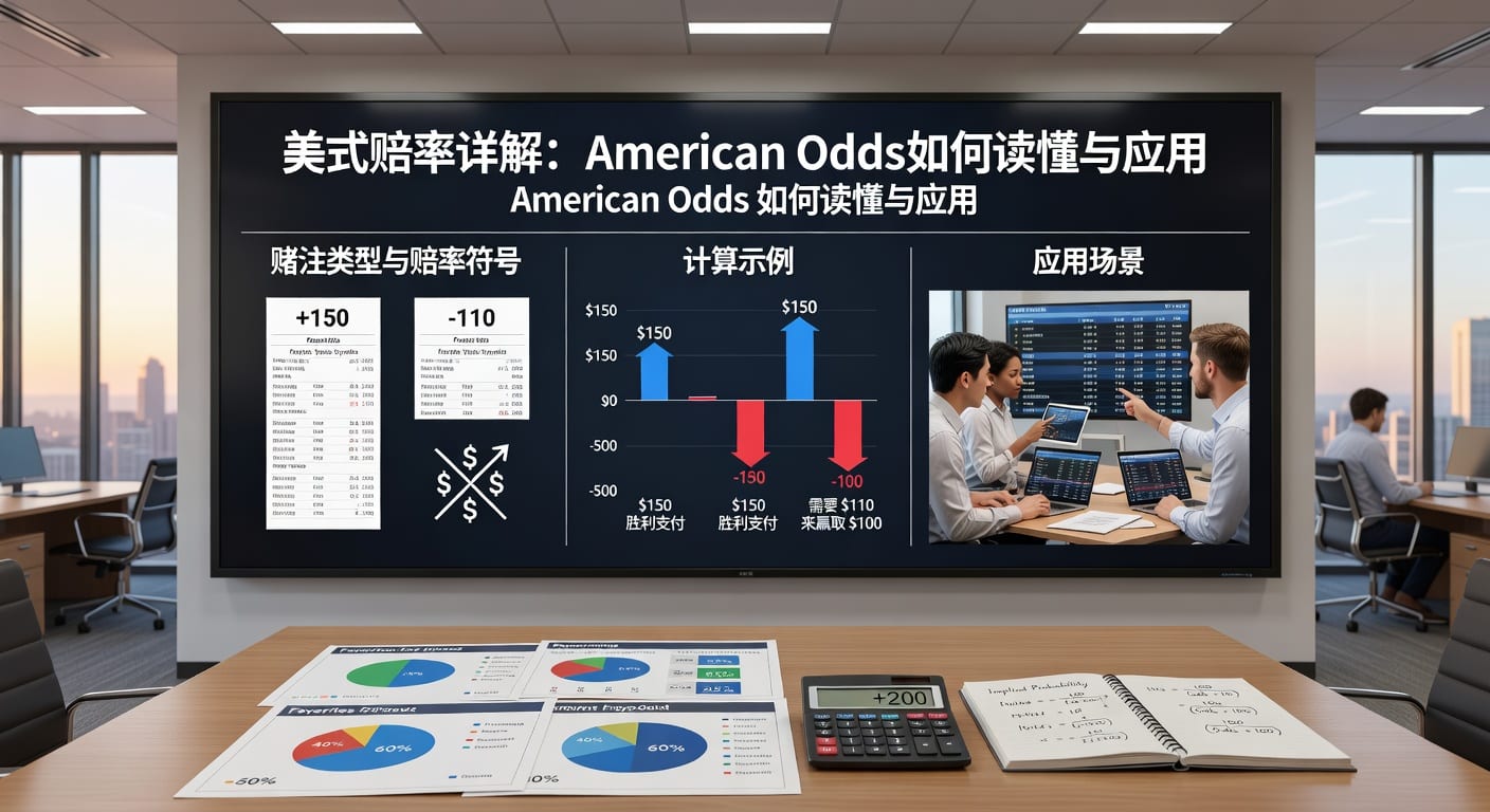 美式赔率 american odds 看懂换算与实战用法