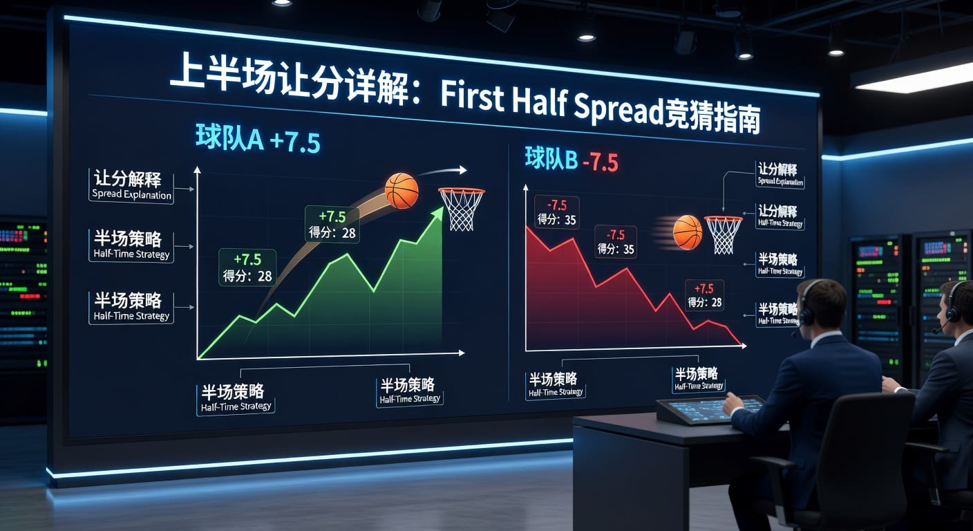 上半场让分 first half spread：龙珠体育官网看盘指南